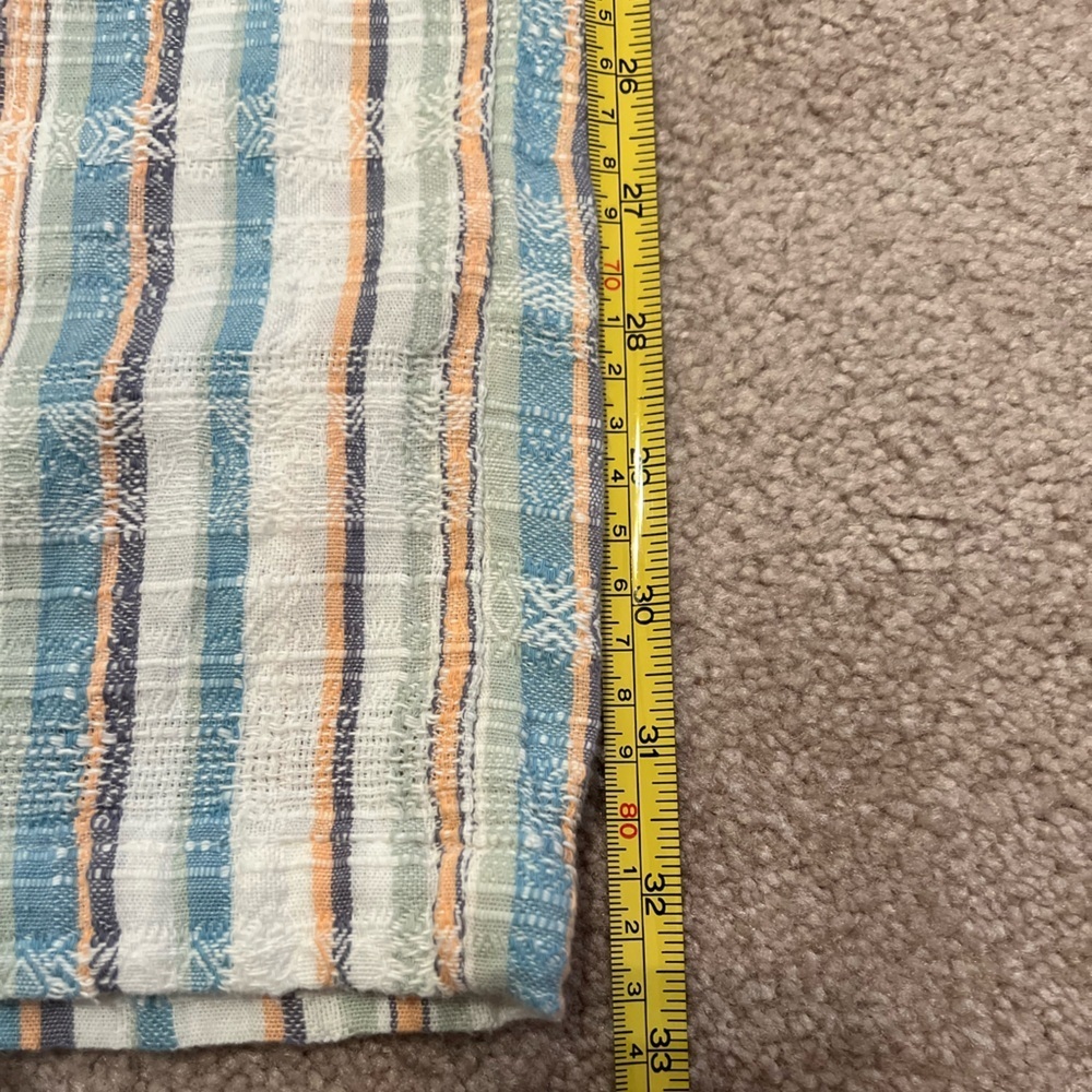 Sundance Gigi Pants - Striped Women's Straight Leg - Blue, Peach, Cream, NWOT, M - Picture 6 of 9